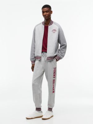 Tommy Hilfiger Men's Relaxed Heavyweight Terry Sweatpant - Grey Heather - S