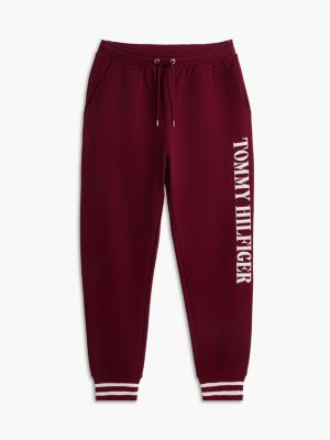 Мужские брюки Tommy Hilfiger Relaxed Heavyweight Terry Sweatpant, цвет: Бордовый — фото 5