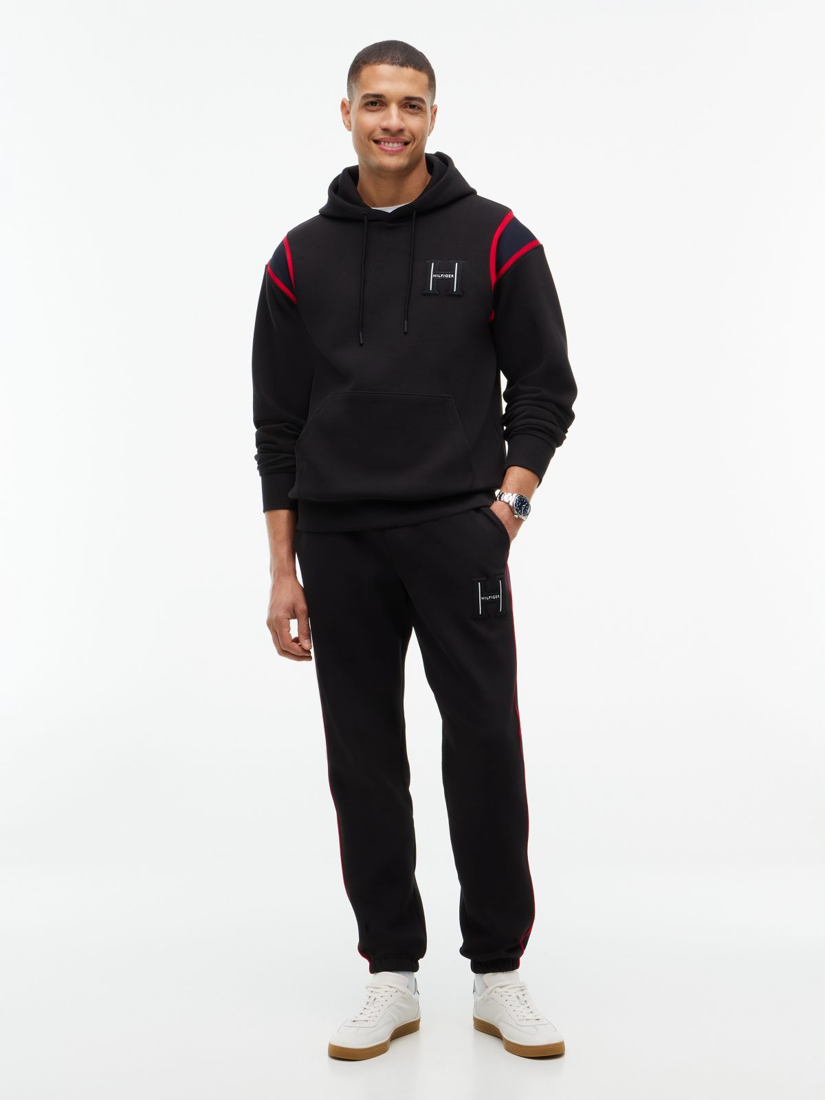 H-Logo Patch Sweatpant — Black