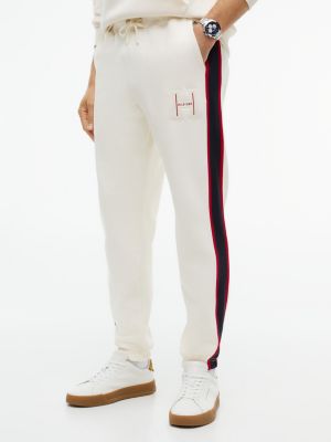 H-Logo Patch Sweatpant, Ivory Petal