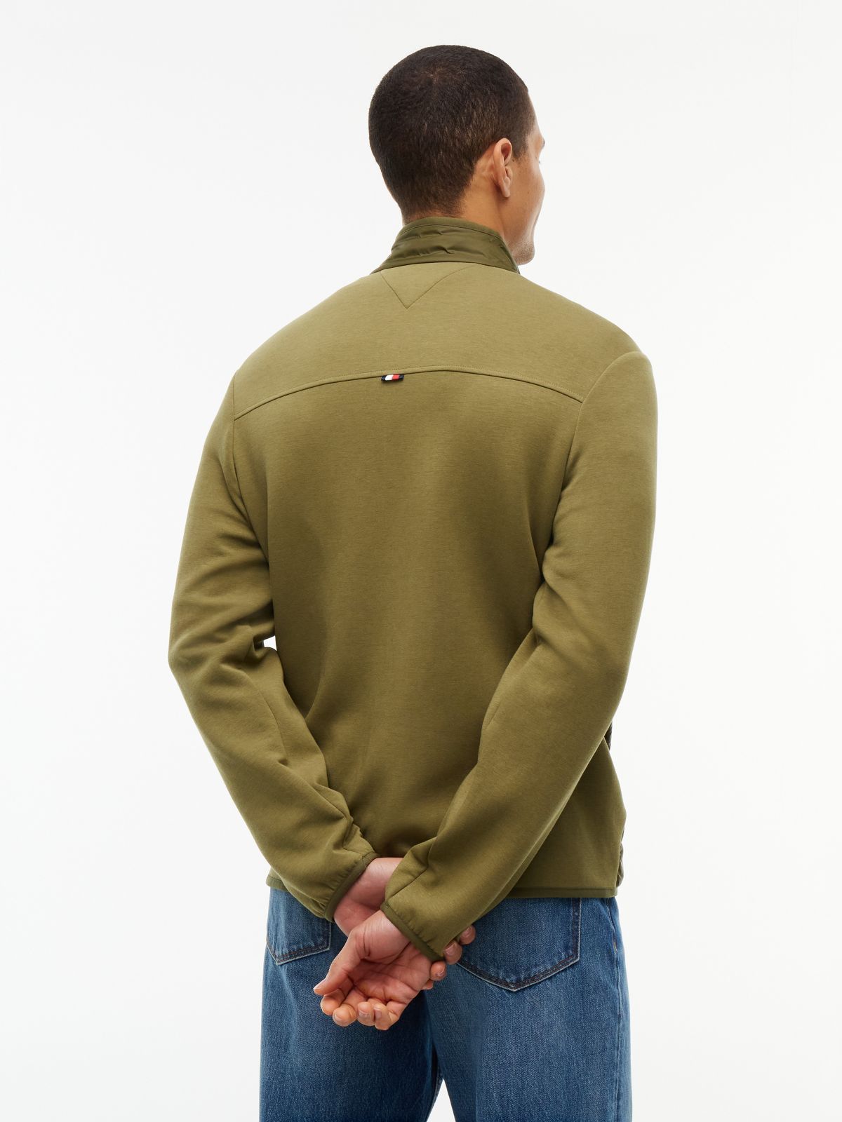 Mixed-Media TH Performance Zip Jacket — Huntsman Green
