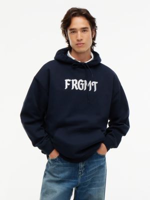 Tommy Hilfiger x FRGMT Logo Hoodie, Navy Blue