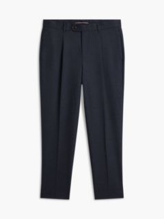 New York Label Houndstooth Tapered Pant — Navy Blue 5