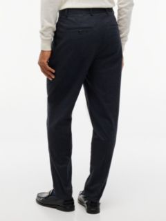 New York Label Houndstooth Tapered Pant — Navy Blue 4