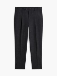 New York Label Houndstooth Tapered Pant — Dark Grey Heather 5