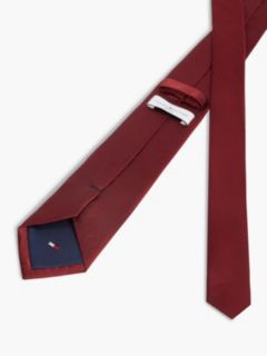 Solid Silk Tie — Burgundy 2