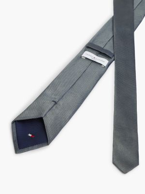Мужские галстуки Tommy Hilfiger Microdot Silk Tie, цвет: Зелёный — фото 2