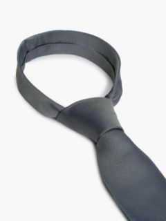 Microdot Silk Tie — Ghost Fern 3