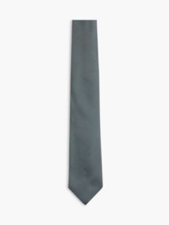 Microdot Silk Tie — Ghost Fern 1
