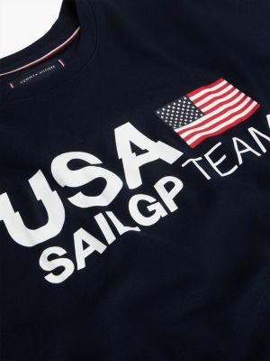 Мужские футболки Tommy Hilfiger Tommy x US SailGP Team Logo T-Shirt — фото 6