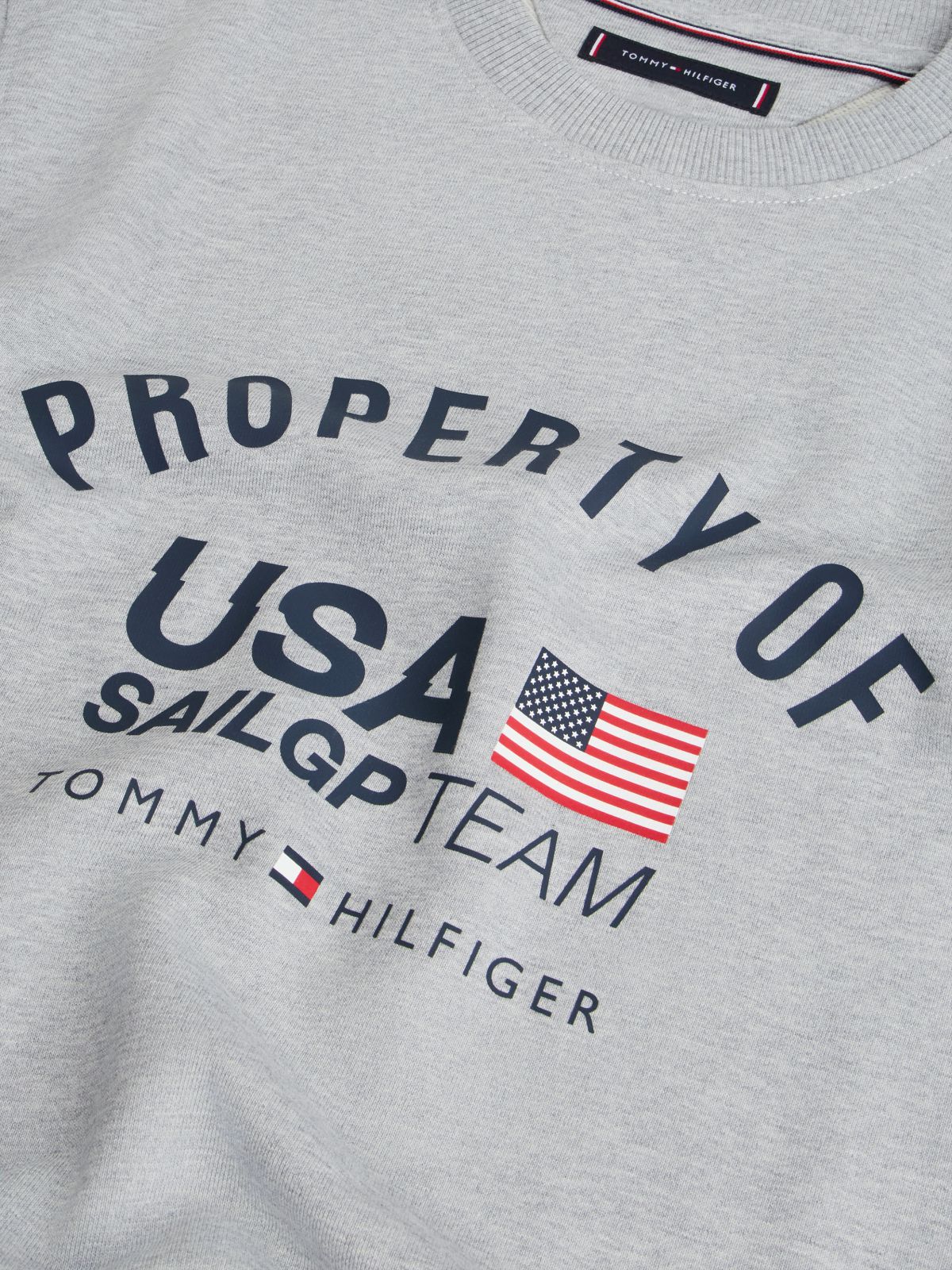 Tommy x US SailGP Team Property Sweatshirt — Light Grey Heather