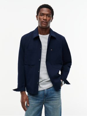 TH Performance Regular Fit Shirt Jacket, Light Navy