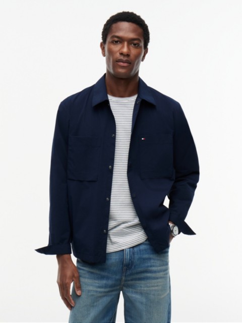 Мужские куртки Tommy Hilfiger TH Performance Regular Fit Shirt Jacket