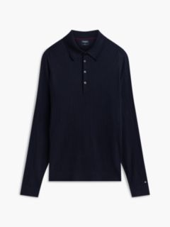 New York Label Performance Sweater Polo — Navy Blue 5