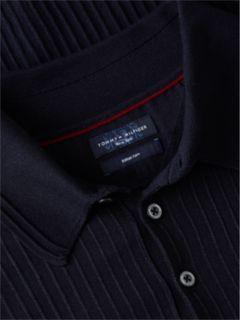 New York Label Performance Sweater Polo — Navy Blue 6