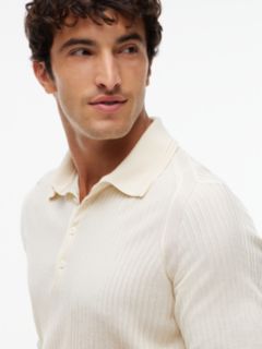New York Label Performance Sweater Polo — Ivory Petal 3