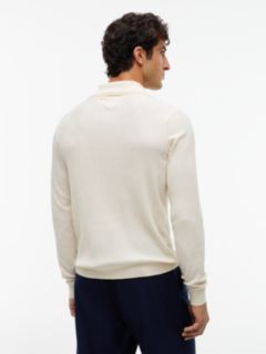 New York Label Performance Sweater Polo — Ivory Petal 4