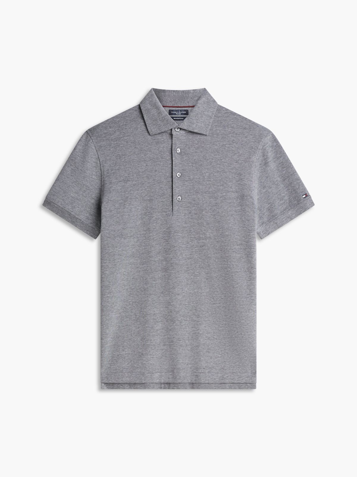 New York Label Regular Fit Mercerized Polo — Navy Blue