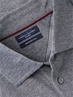 New York Label Regular Fit Mercerized Polo — Navy Blue 8