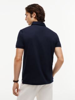 New York Label Regular Fit Mercerized Polo — Navy Blue 5