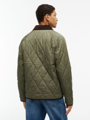 Мужская куртка Tommy Hilfiger Quilted Waxed Liner Jacket, цвет: Зелёный — фото 4