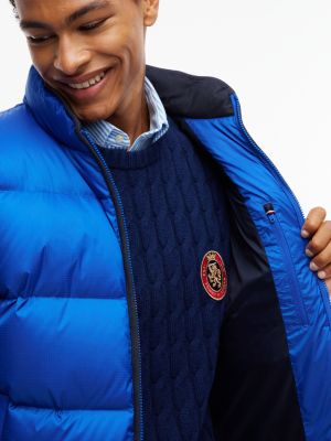 Мужская куртка Tommy Hilfiger Water-Repellent Ripstop Down, цвет: Синий — фото 4