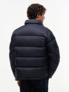 Water-Repellent Ripstop Down Jacket — Navy Blue 6