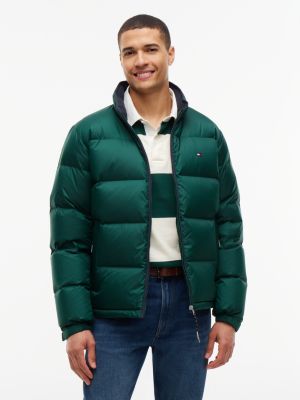 Water-Repellent Ripstop Down Jacket, Ornamental Green