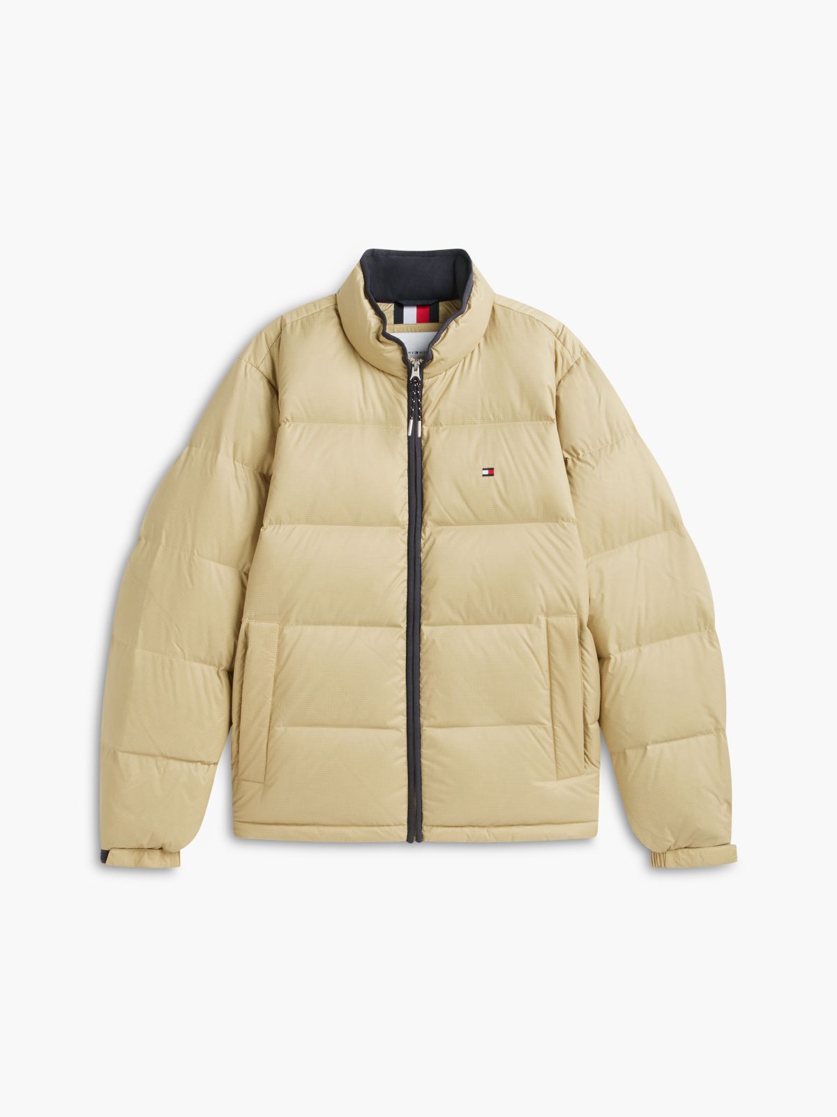 Water-Repellent Ripstop Down Jacket — Khaki