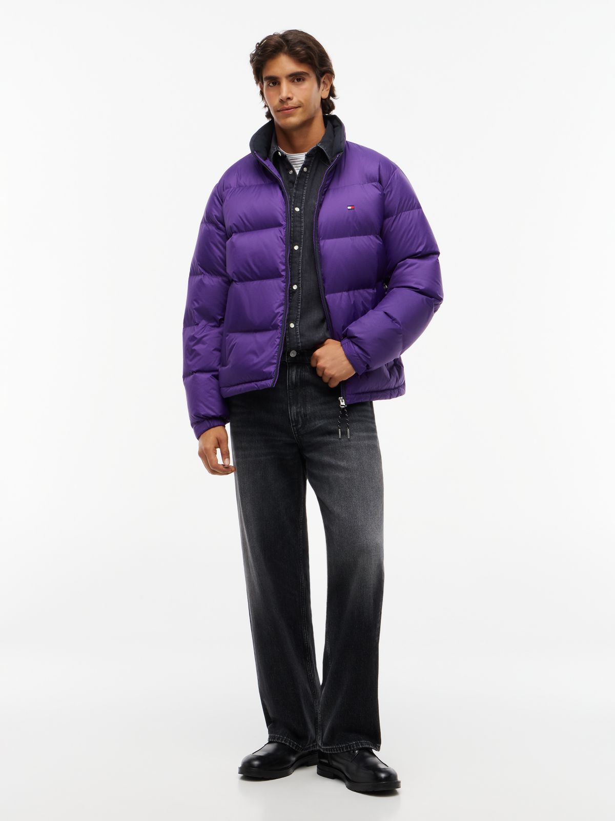 Water-Repellent Ripstop Down Jacket — Tuscan Grape