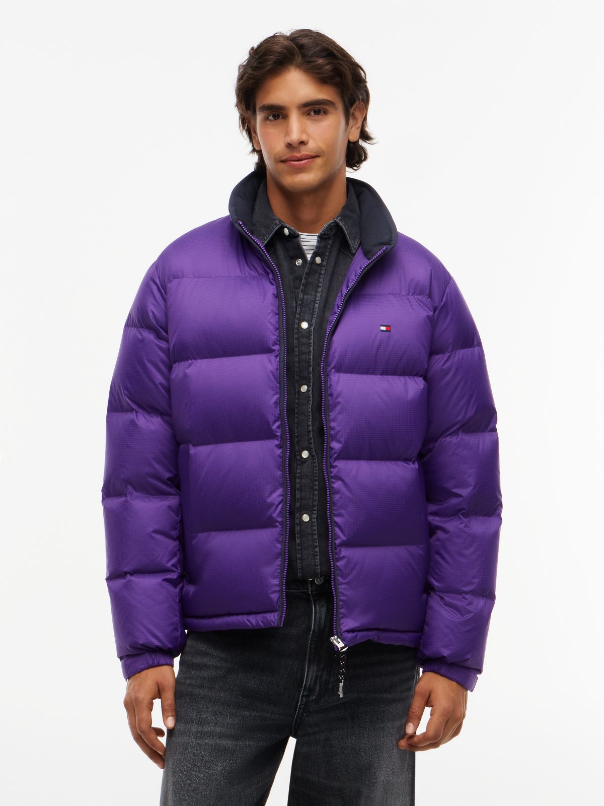 Water-Repellent Ripstop Down Jacket — Tuscan Grape