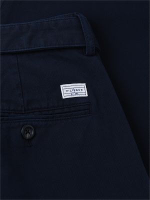 Мужские брюки Tommy Hilfiger Belted Pleated Twill Pant, цвет: Тёмно-синий — фото 7
