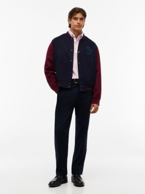 Мужские брюки Tommy Hilfiger New York Label Stretch-Cotton, цвет: Тёмно-синий — фото 2