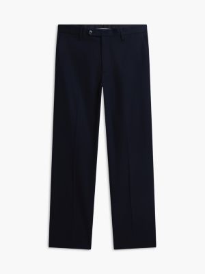 Мужские брюки Tommy Hilfiger New York Label Stretch-Cotton, цвет: Тёмно-синий — фото 5