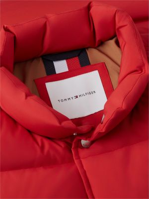 Мужской жилет Tommy Hilfiger Water-Repellent Down Vest, цвет: Средний красный — фото 7
