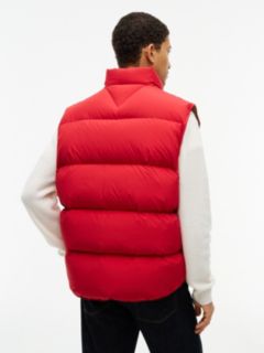 Water-Repellent Down Vest — Medium Red 5