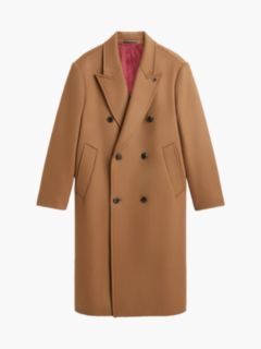 New York Label Relaxed Wool-Blend Coat — Brown 8