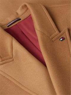 New York Label Relaxed Wool-Blend Coat — Brown 9