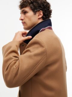 New York Label Relaxed Wool-Blend Coat — Brown 4