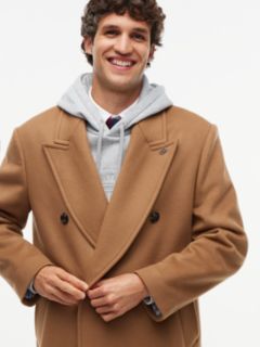 New York Label Relaxed Wool-Blend Coat — Brown 6