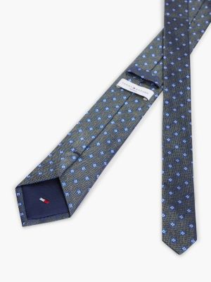 Мужской галстук Tommy Hilfiger Foulard Print Silk Tie, цвет: Разноцветный — фото 2