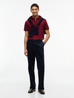 Regular Fit Tonal Logo Interlock Polo — Burgundy 2