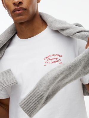 Мужская футболка Tommy Hilfiger Back NYC Skyline Graphic, цвет: Белый — фото 3