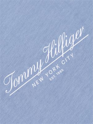 Мужская футболка Tommy Hilfiger Script Logo, цвет: Синий — фото 6