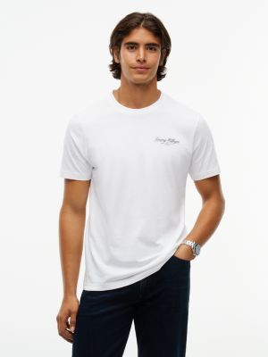 Tommy Hilfiger Men's Script Logo T-Shirt - White - XL