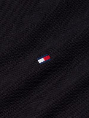 Мужская футболка Tommy Hilfiger Signature Stripe Cuff Pique, цвет: Чёрный — фото 6