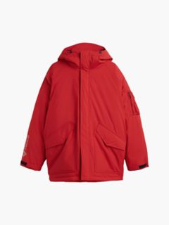 Water-Repellent Down Parka — Red 7