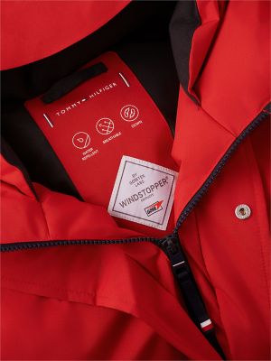 Мужская куртка Tommy Hilfiger Water-Repellent Down Parka, цвет: Красный — фото 8