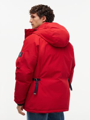 Мужская куртка Tommy Hilfiger Water-Repellent Down Parka, цвет: Красный — фото 6