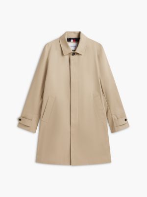 Мужское пальто Tommy Hilfiger Water-Repellent Twill Car, цвет: Хаки — фото 5